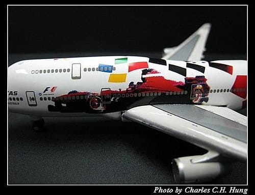 澳洲航空 B747-400 F1彩繪機