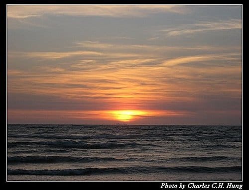 新竹新豐–紅樹林海灘夕陽