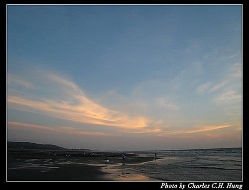 新竹新豐–紅樹林海灘夕陽