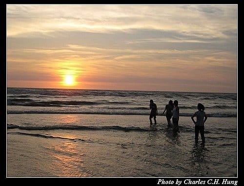 新竹新豐–紅樹林海灘夕陽