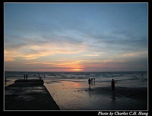新竹新豐–紅樹林海灘夕陽