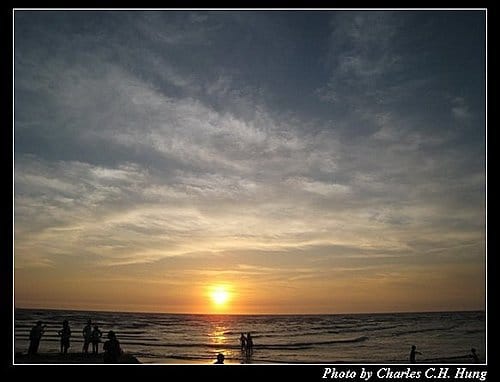 新竹新豐–紅樹林海灘夕陽