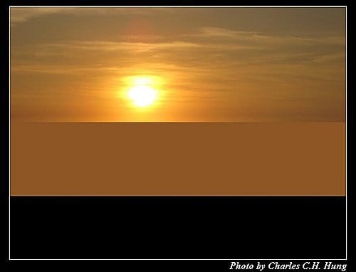 新竹新豐–紅樹林海灘夕陽