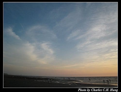 新竹新豐–紅樹林海灘夕陽