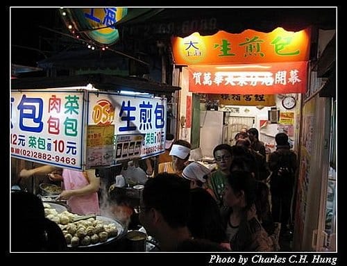 台北市–士林夜市：大上海生煎包