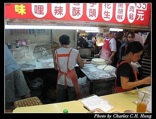 台北市–士林夜市：老士林大餅包小餅