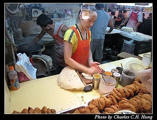 台北市–士林夜市：老士林大餅包小餅