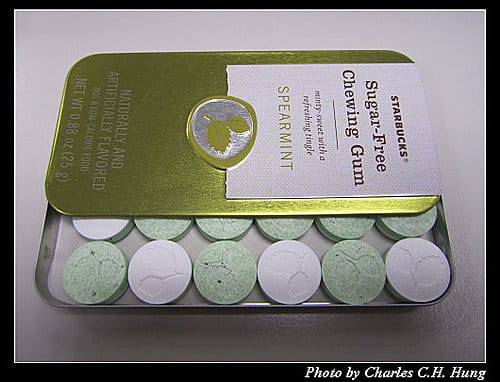 STARBUCKS CARD & Suger-Free Chewing Gum