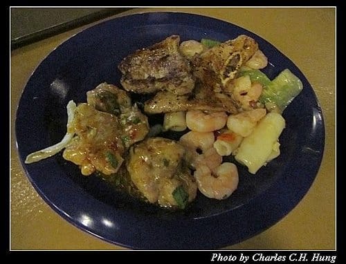 麗星寶瓶星–Day 1–晚餐：奧珊娜燒烤
