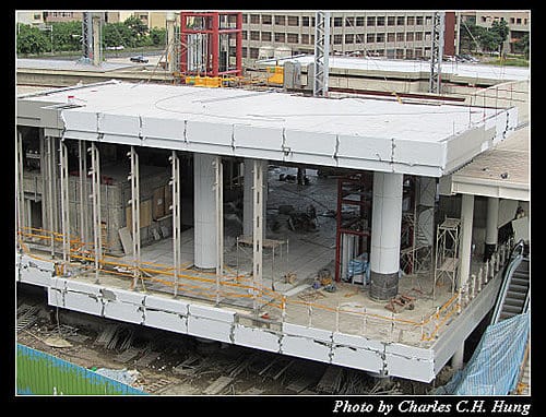 台鐵六家站施工現況–20110720