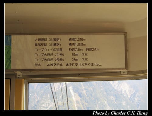 立山黑部–Day 3–大觀峰–＞黑部平（空中纜車）