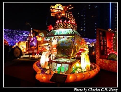 新竹竹北–2013臺灣燈會日本青森縣睡魔龍王巨燈踩街（遊燈會 趴特萬）