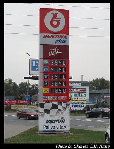 奧地利捷克–Day 7–加油站 BENZINA plus