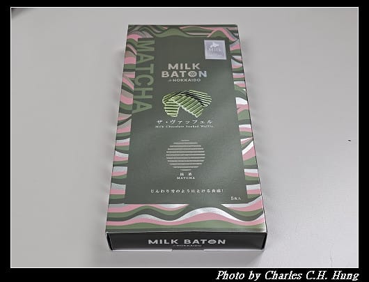 日本–【MILK BATON】華夫餅乾5入 抹茶