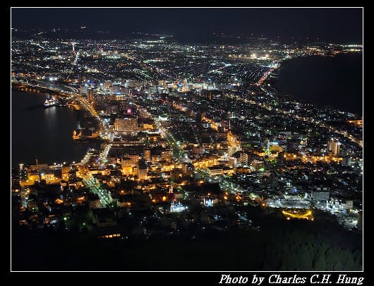 北海道賞櫻–Day 1–函館山山頂展望台 世界三大夜景！函館百萬夜景
