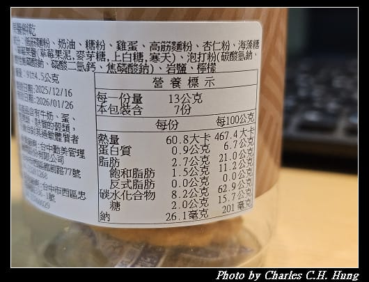 臺中勤美洲際酒店 綜合堅果果乾、果醬餅乾