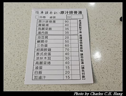 臺北大同–後車頭 蔡記 高麗菜飯、原汁排骨湯