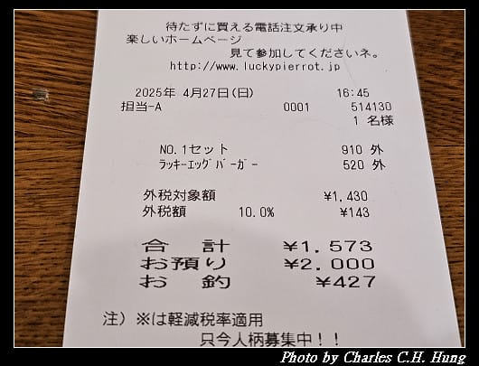 北海道賞櫻–Day 3–晚餐：幸運小丑漢堡 十字街銀座店（ラッキーピエロ 十字街銀座店）