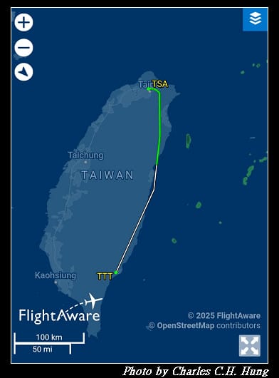 華信航空 AE-391 搭乘紀實（TSA to TTT）