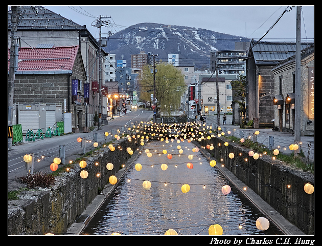 北海道賞櫻–Day 6–小樽運河 夜景