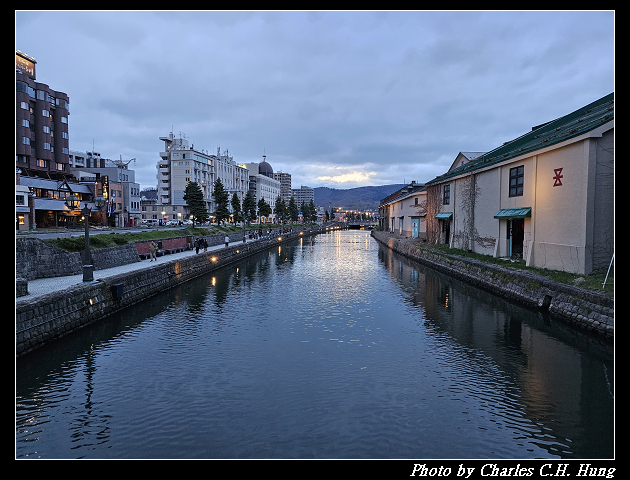 北海道賞櫻–Day 6–小樽運河 夜景