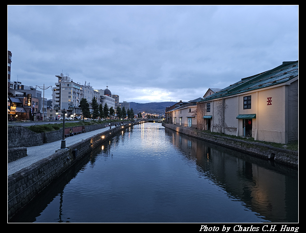 北海道賞櫻–Day 6–小樽運河 夜景