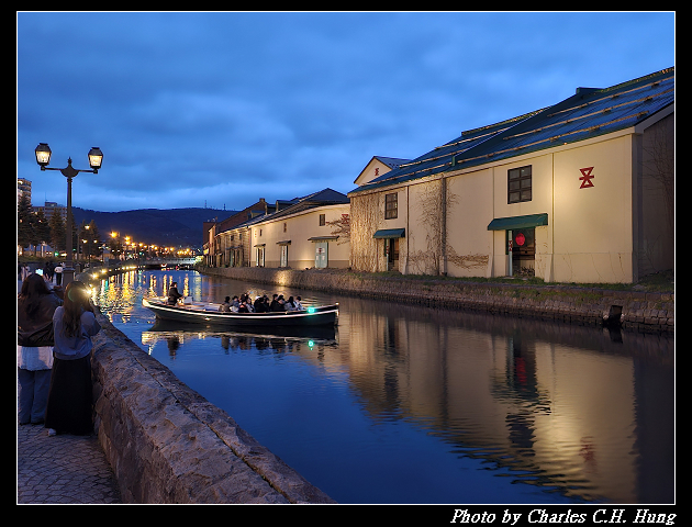 北海道賞櫻–Day 6–小樽運河 夜景