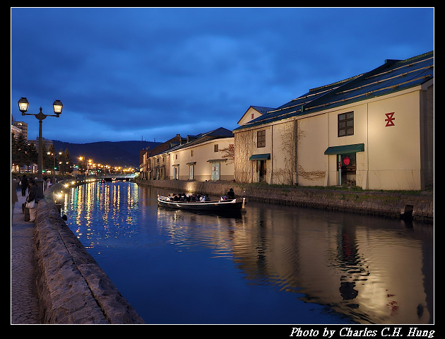 北海道賞櫻–Day 6–小樽運河 夜景