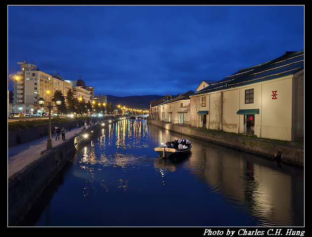 北海道賞櫻–Day 6–小樽運河 夜景
