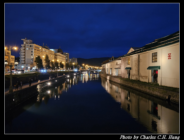 北海道賞櫻–Day 6–小樽運河 夜景
