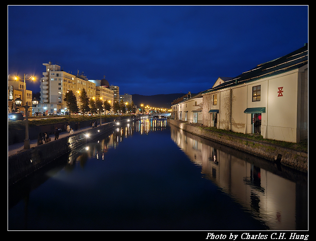 北海道賞櫻–Day 6–小樽運河 夜景
